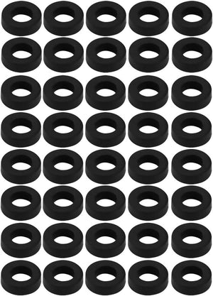 Nitrile Rubber Flat Washers 11mm OD 6mm ID 3mm Thickness for Faucet Pipe Water Hose, Pack of 40