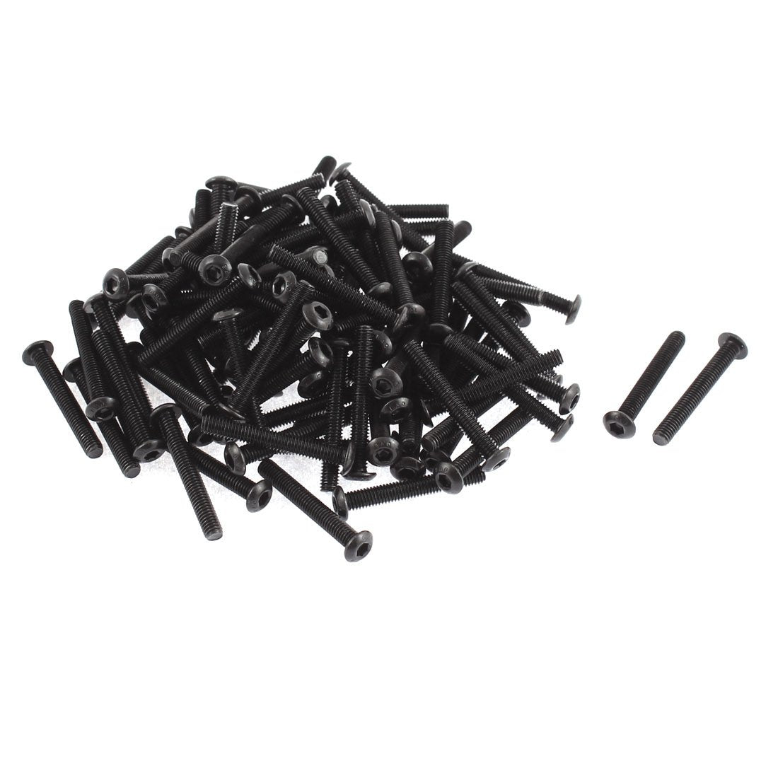 M3x22mm 10.9 Alloy Steel Button Head Hex Socket Cap Screw Bolt 100pcs