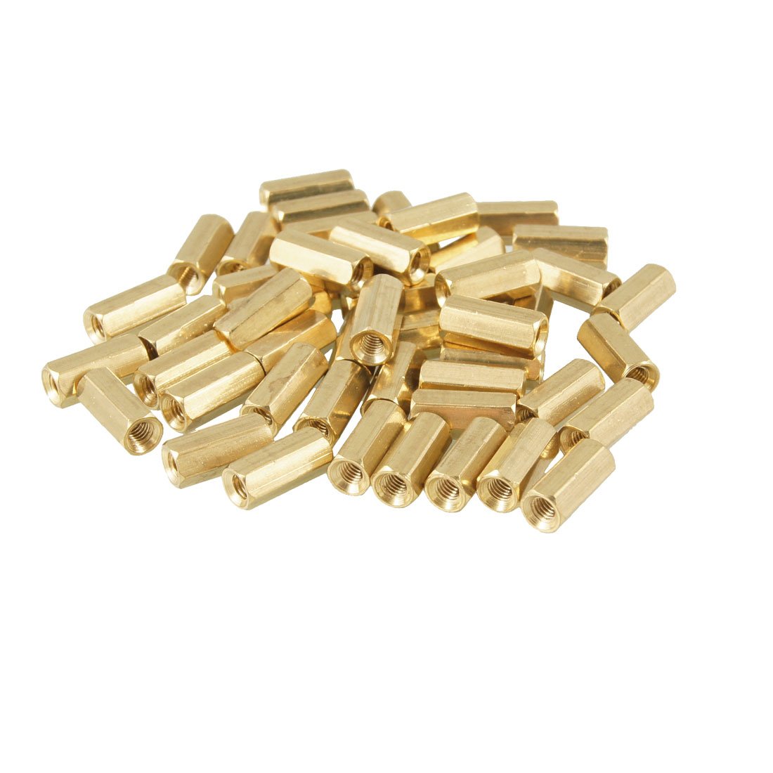 50 Pcs 3mm Female Screw Hexagonal Stand Off Spacers 10mm Length