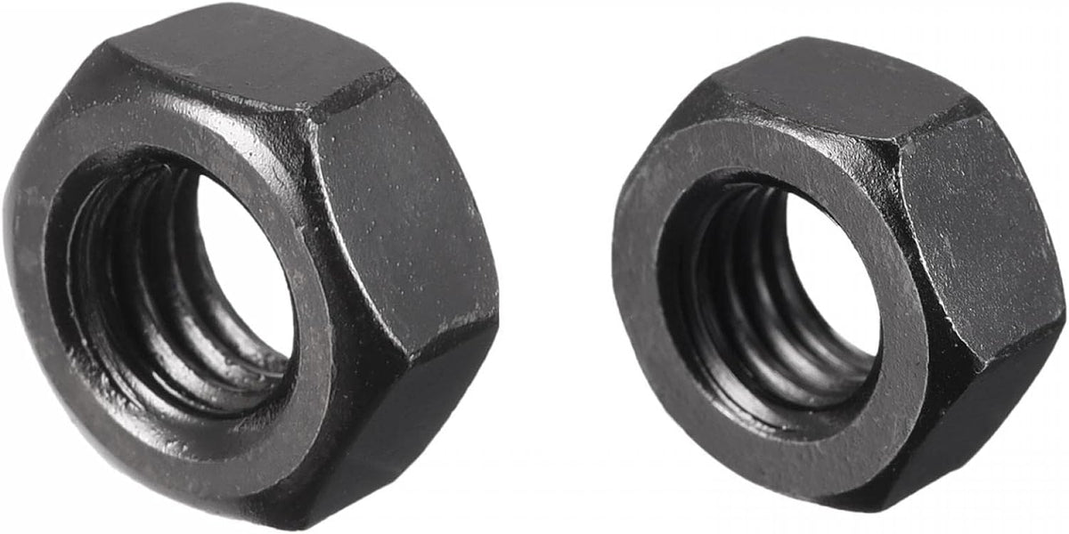 M6 M8 Metric Carbon Steel Grade 8.8 Hexagon Hex Nut Black 70pcs