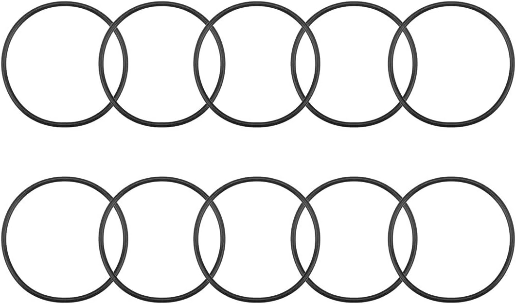 Nitrile Rubber O-Rings 63.3mm OD 58mm ID 2.65mm Width, Metric Nitrile Rubber Sealing Gasket, Pack of 10