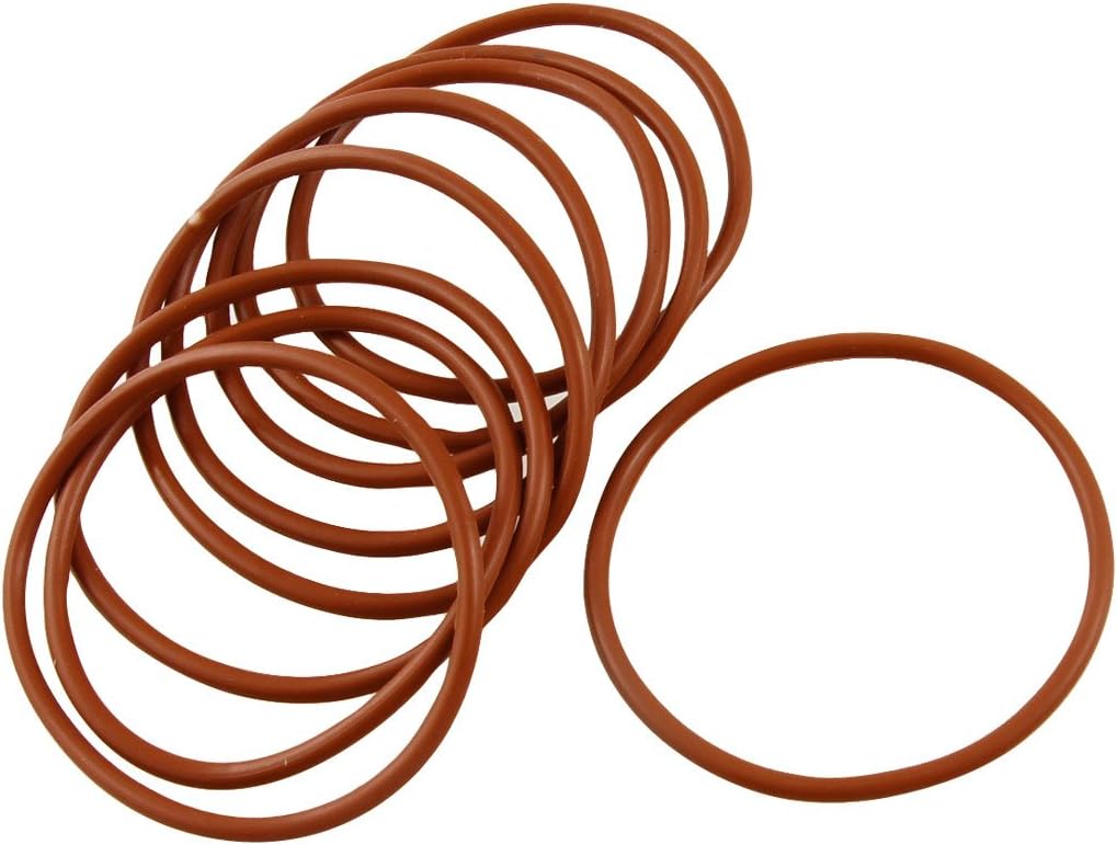 10 Pcs Flexible Silicone O Ring Seal Washer 52mm x 58mm x 3mm
