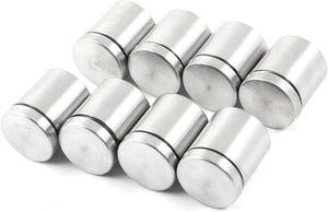 8 PCS 25mm x 30mm Stainless Steel Frameless Standoff Clamp for Glass