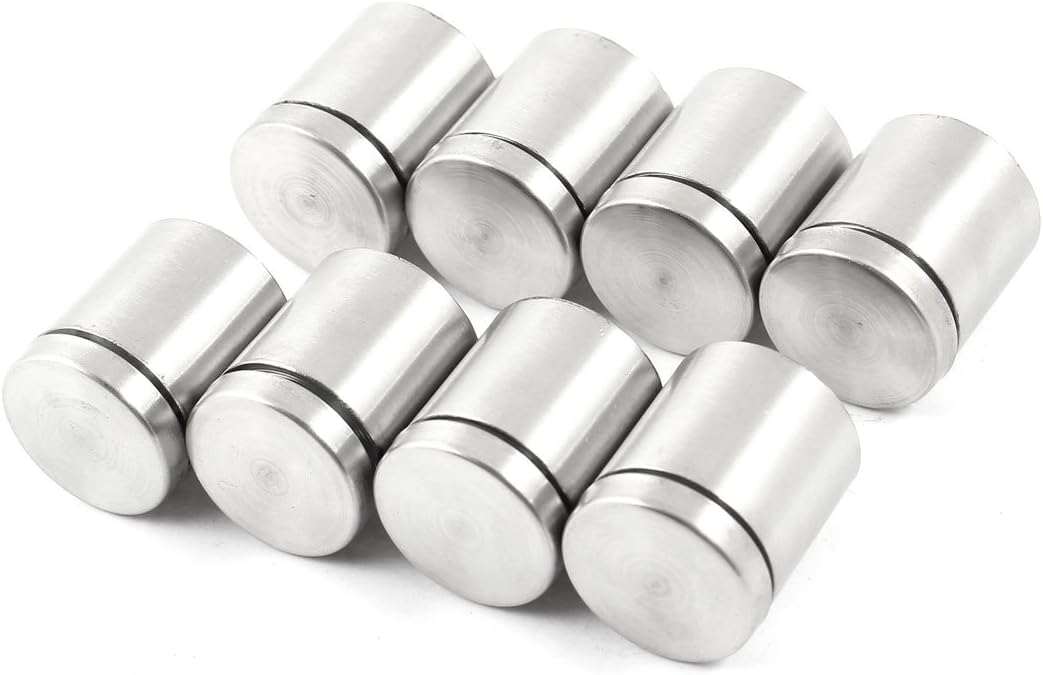 8 PCS 25mm x 30mm Stainless Steel Frameless Standoff Clamp for Glass