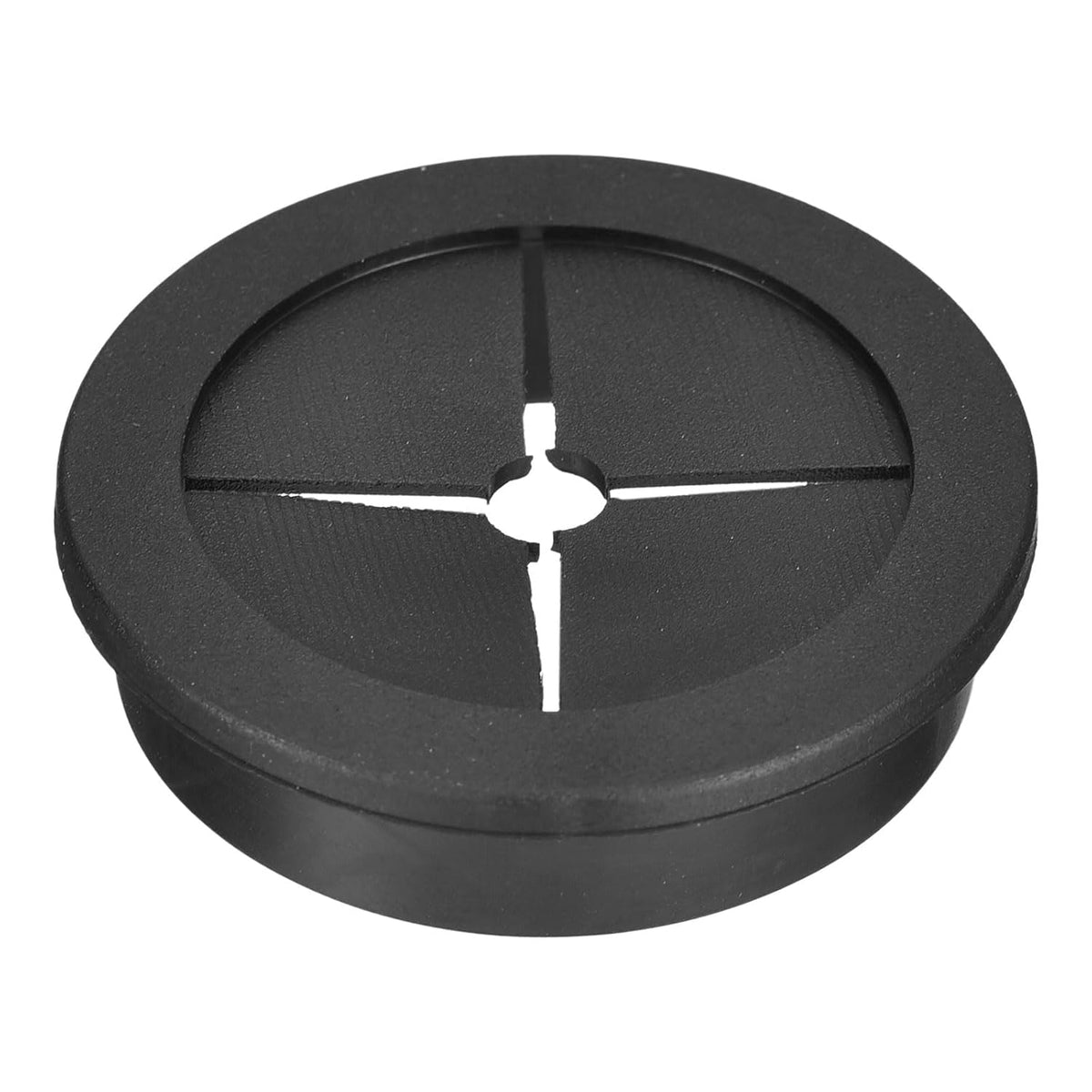 1 Pcs Cable Cord Grommet, 1-3/4 Inch (45mm) Desk Grommet Flexible Rubber Grommets Wire Hole Cover Pass Through for Office Computer Desk Wire Organizer, Black