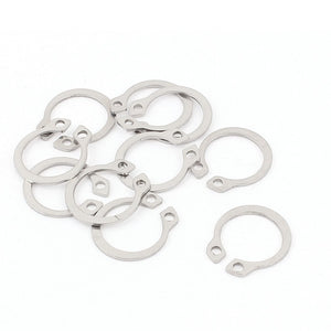 External Circlip Retaining Shaft Snap Clip Rings 14mm 10pcs