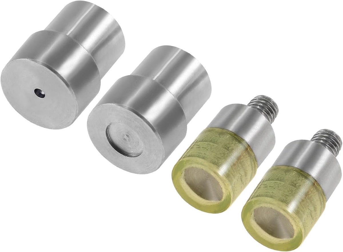LinkMejor Snap Buttons Die Mold Set, Hand Snap Pressing Machine Setter Replacement Kit for 10mm Dia Double Cap No Sew Magnetic Bag Snaps