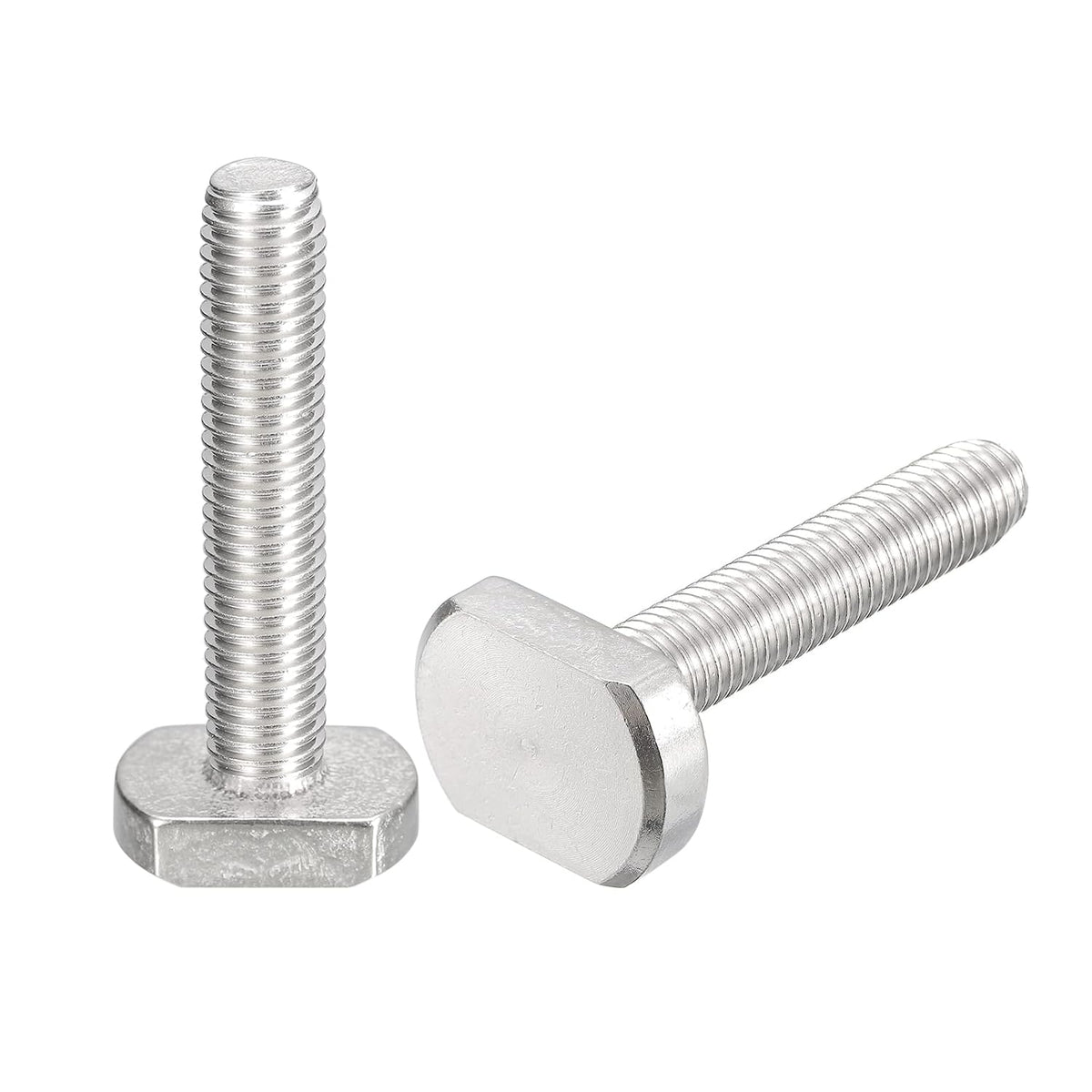 T-Slot Bolts, 2pcs M10x55mm T Slot Drop-in Stud Sliding Bolts 304 Stainless Steel T Shape Screws for T Track