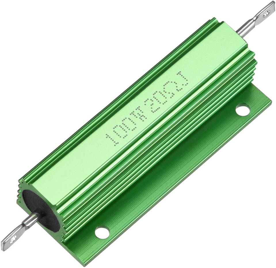 Aluminum Case Resistor 100W 20 Ohm Wirewound Green for LED Replacement Converter