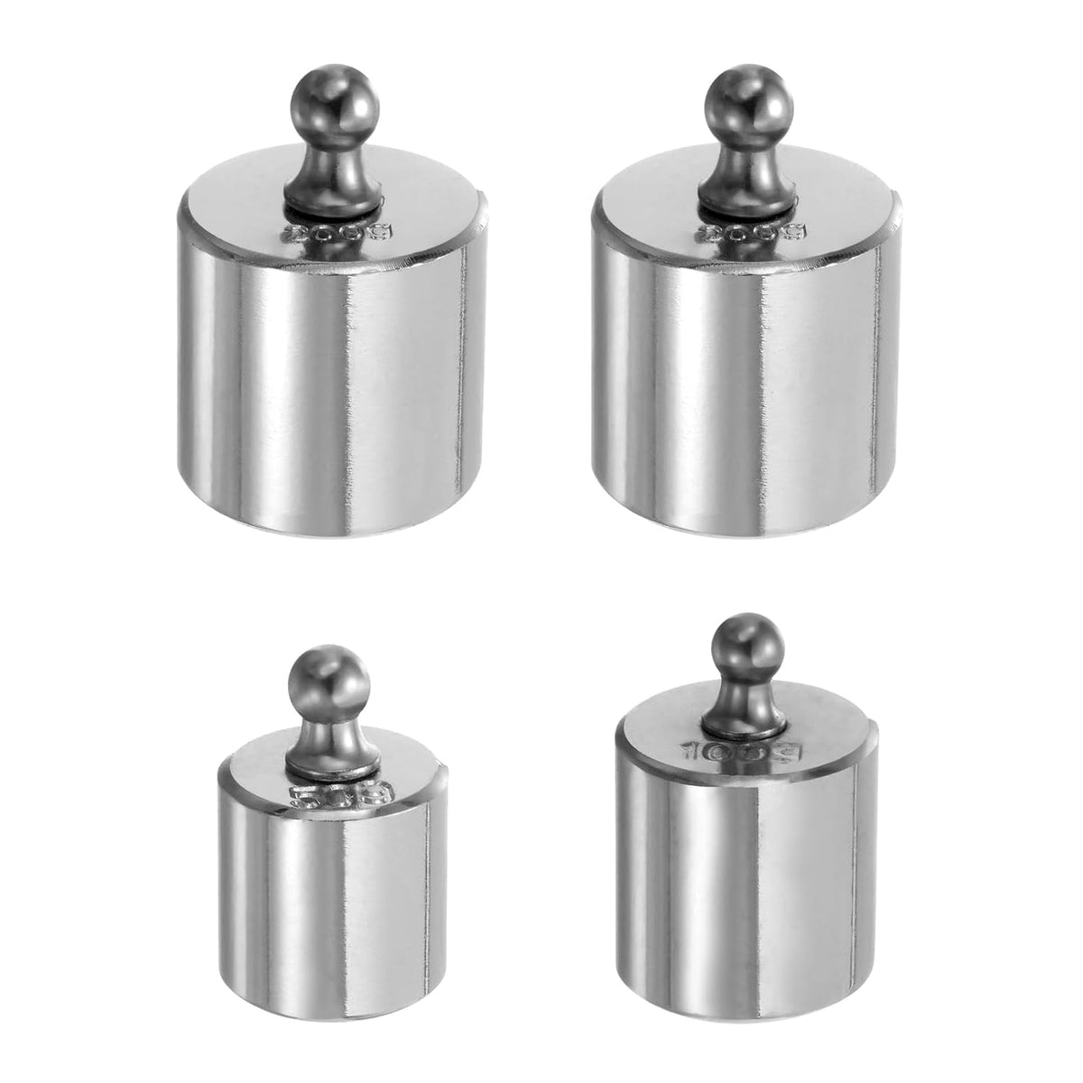 3pcs Calibration Weight 50g 100g 200g Stainless Steel Precision Calibration Scale Weight for Digital Balance Scales
