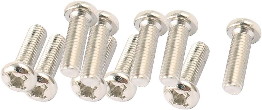 10Pcs Metal 3mmx10mm Round Cross Head Screws Bolts for RC Model Car Spare Part