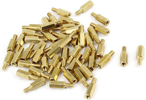 50 Pcs M3 Thread Board Hexagonal Hex Threaded Spacer 10mm Long