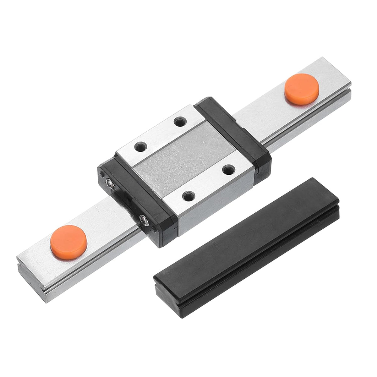 MGN12 100mm Linear Guide Rail with MGN12C Sliding Carriage Block and Plastic Mini MGN12 Linear Guide for DIY 3D Printers and CNC Machine, Black