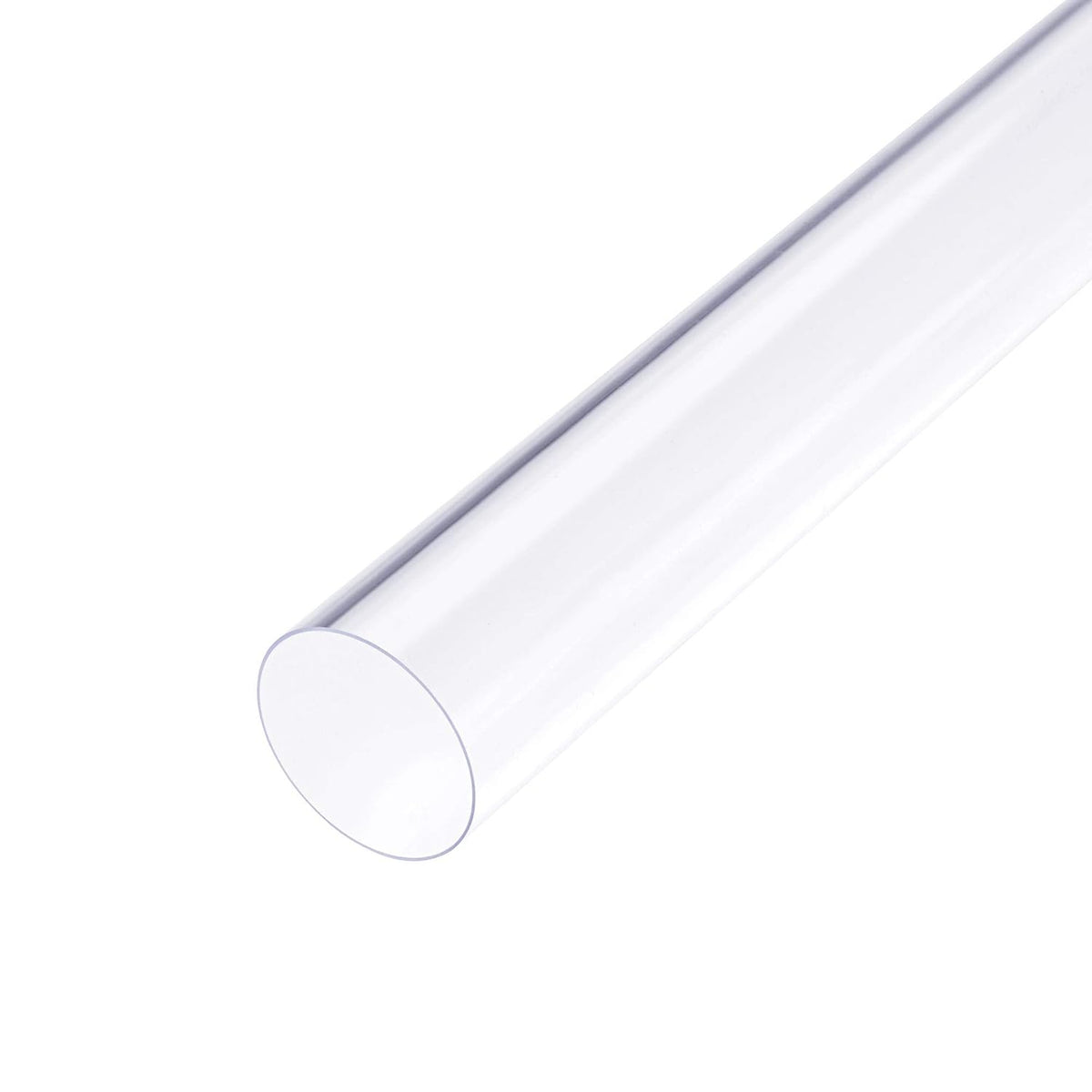 3pcs Clear Rigid PVC Pipe 25/32"(20mm) ID x 13/16"(21mm) x 1.5ft, 0.02" Wall Round Tube Tubing