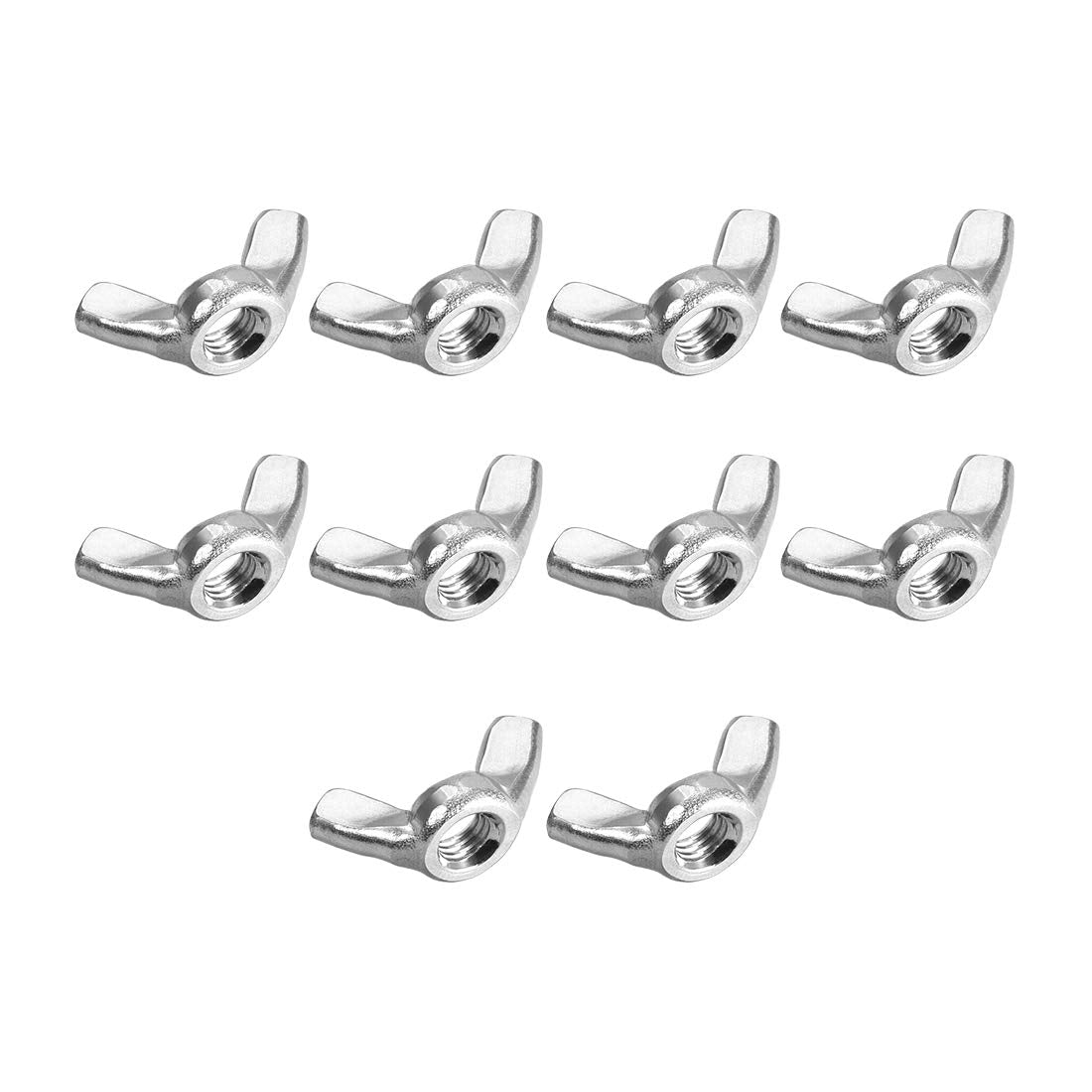 M5 Wing Nuts, Stainless Steel 304 Fasteners Parts Hurrican Screws Hand Twist Tighten Ear Butterfly Nut, 10pcs