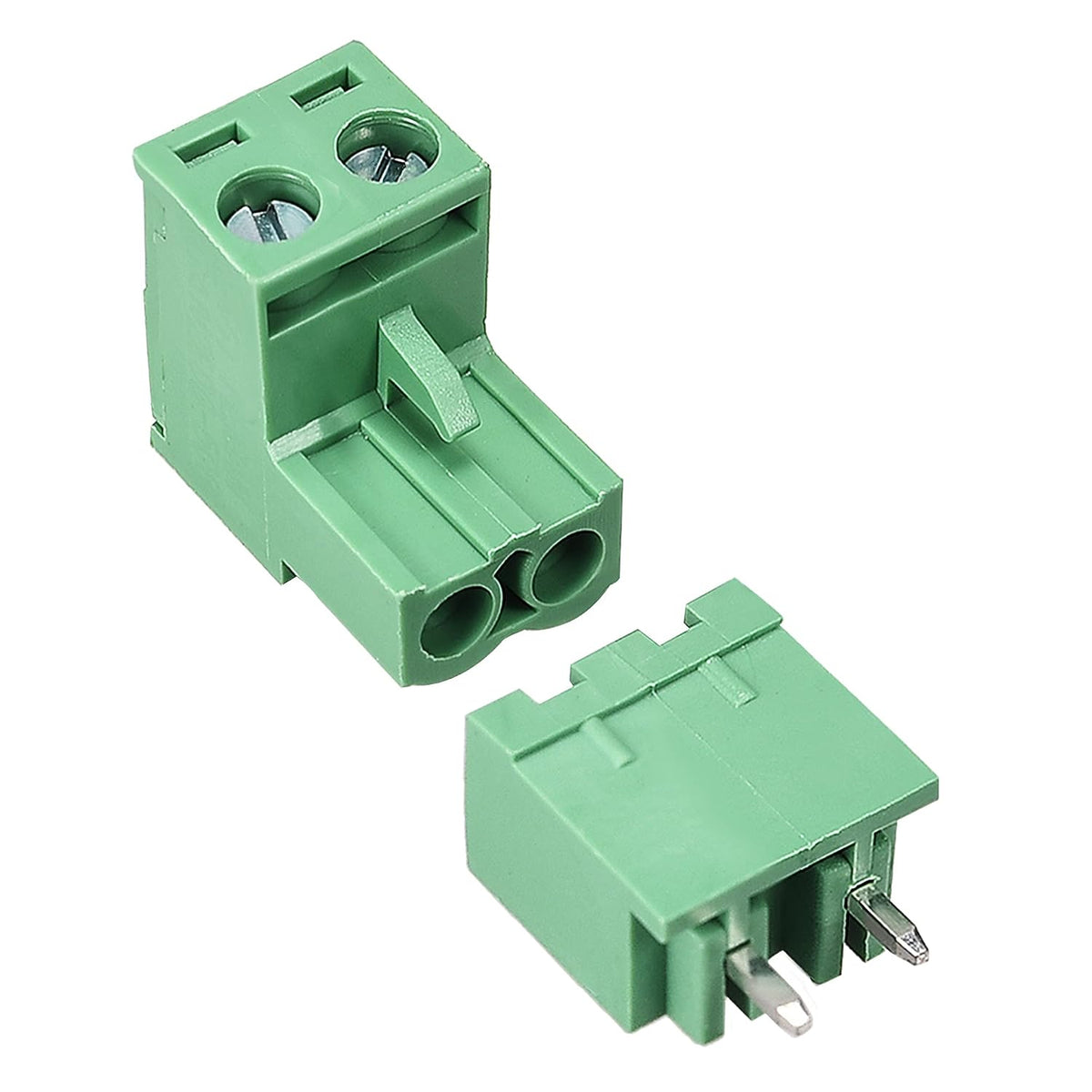 2 Pin 5.08mm Pitch Male Female PCB Screw Terminal Block 20 Sets