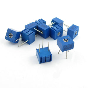 3362P 101 100 Ohm Through Hole Mounted Type Trimmer Cermet Potentiometers 10 Pcs
