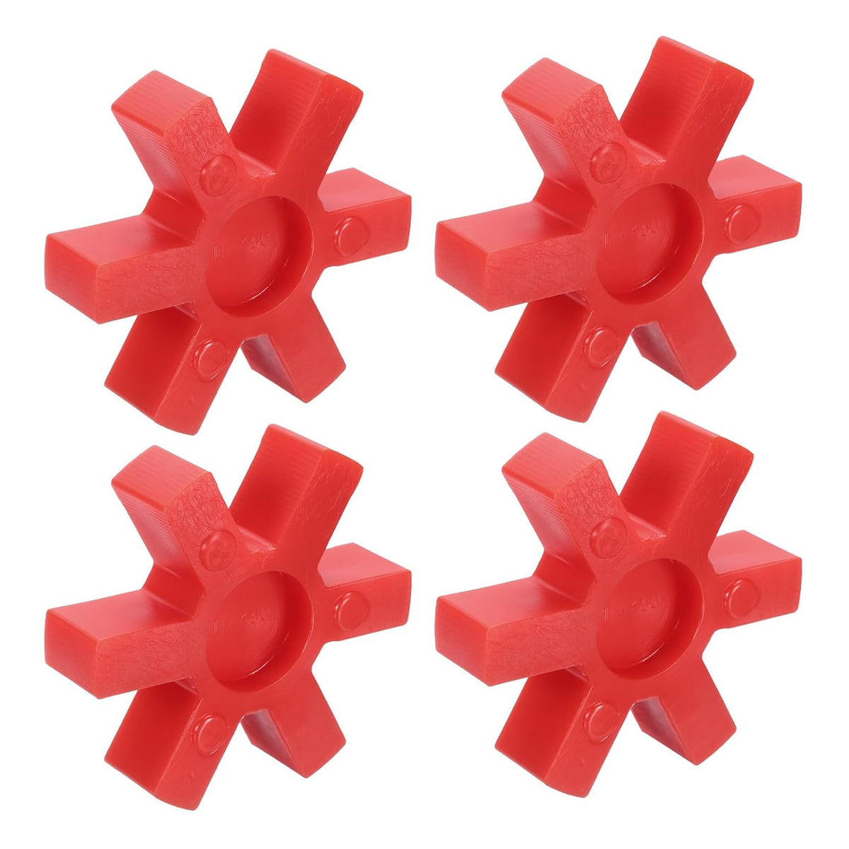 4pcs L150 Urethane Red Jaw Coupling Insert, L-Jaw Coupler Set
