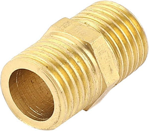 22mm Length G 1/4" to G 1/4" Male Thread Hex Nipple Connector Fitting