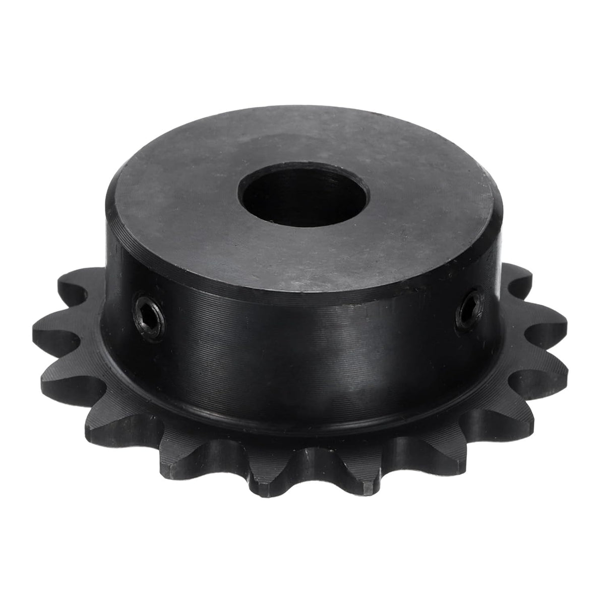 #35 Chain Roller Sprocket A Type, 1/2" Bore 17 Tooth Single Strand Chain Sprocket, Carbon Steel with Set Screws
