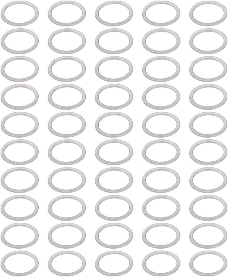 50Pcs 24mmx30mmx1.5mm Aluminum Motorcycle Hardware Drain Plug Washer