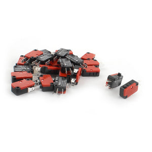 25 Pieces Micro Limit Switch Button SPDT Momentary Snap Action Home