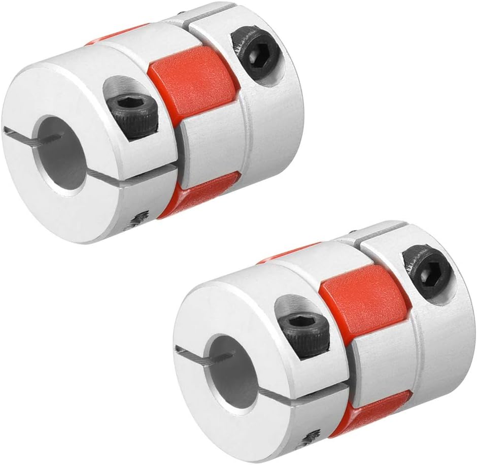 2pcs Shaft Coupling 8mm to 8mm Bore L25xD20 Flexible Coupler Joint for Servo Stepped Motor