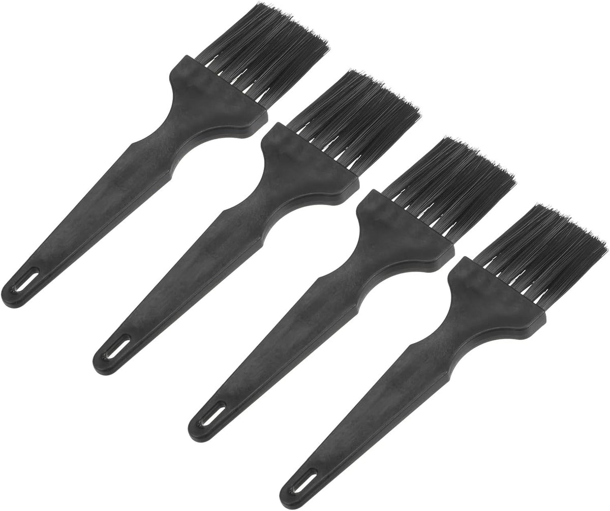4 Pcs Anti Static ESD Brush Plastic Handle Nylon Lab Cleaning Brushes for Electronics Keyboard PCB BGA Repair Soldering, 40x40mm Bristles