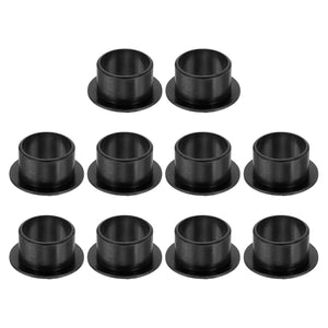 10Pcs Flanged Sleeve Bearing, Plastic Bushing ID 14mm x OD 16mm x Length 10mm POM Bushing, Black