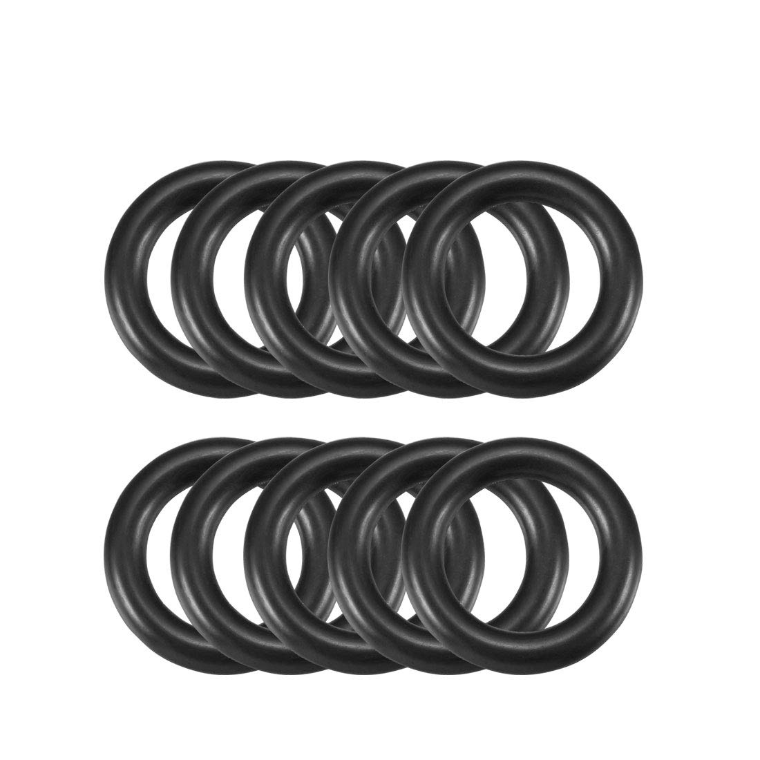 Nitrile Rubber O-Rings 22mm OD 14mm ID 4mm Width, Metric Sealing Gasket, Pack of 10