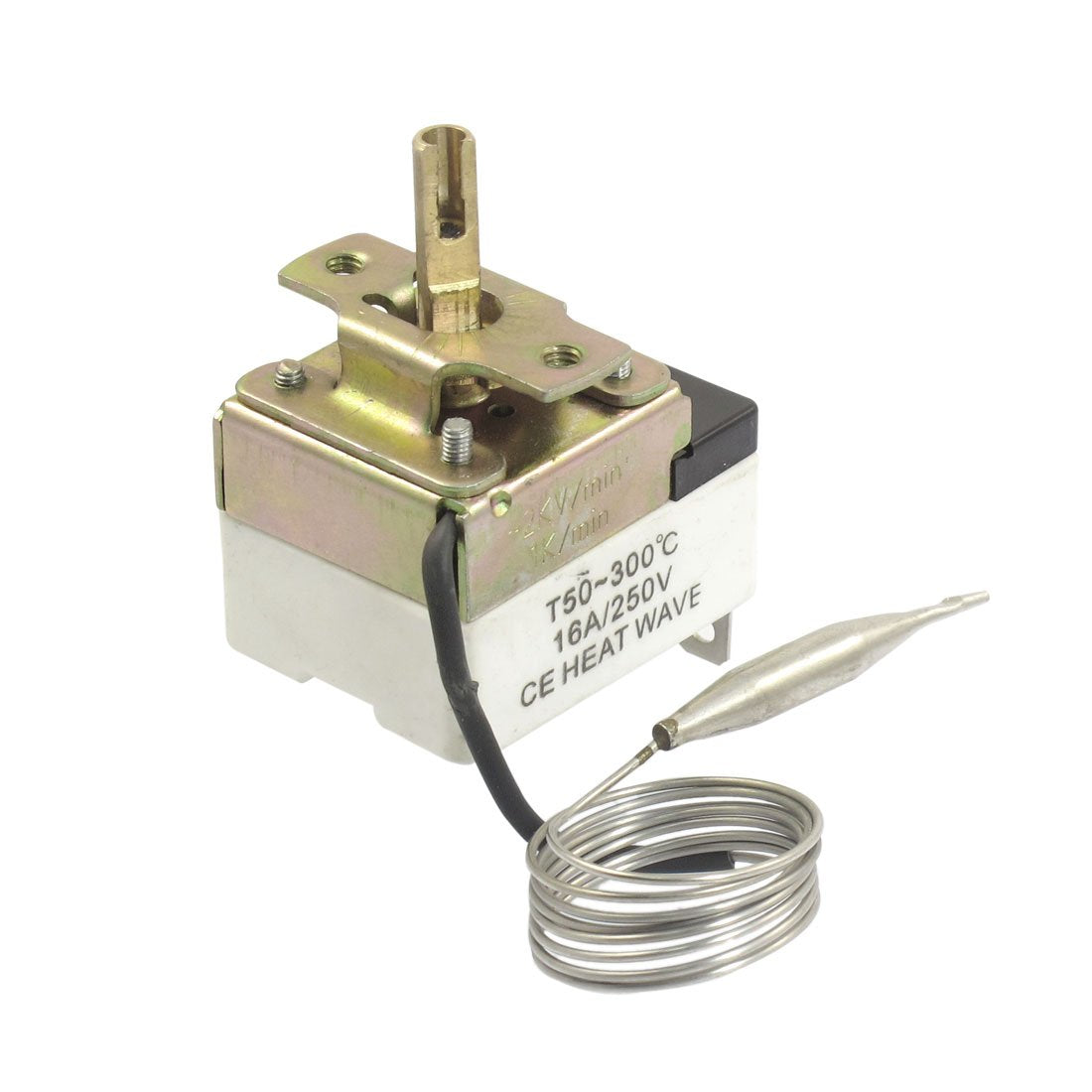 1NC 1NO AC 250 16A 50-300C Temperature Control Switch Capillary Thermostat for Oven Refrigerator Smoker Heater