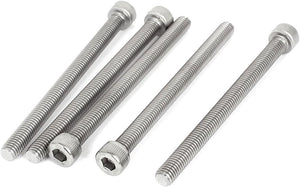 M8x100mm Stainless Steel Hexagon Socket Head Cap Screws 5 Pcs