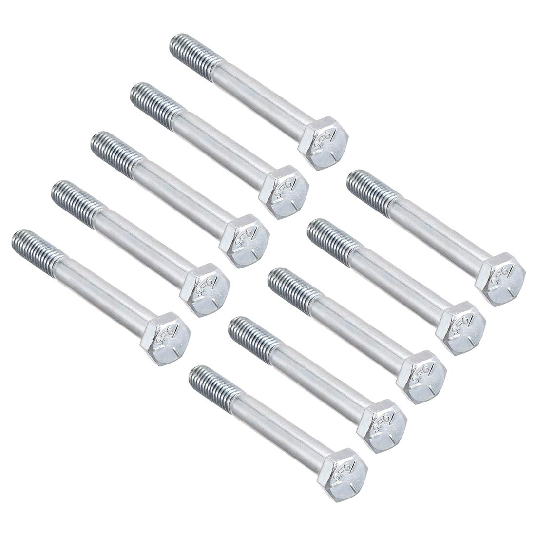 Hex Head Screw Bolts Carbon Steel 5/16"-18x2-3/4" Fastener Grade 5 UNC 10pcs