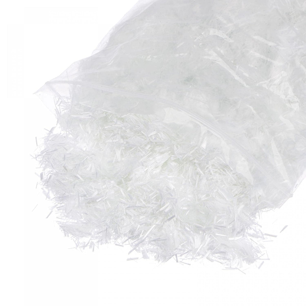 Chopped Fiberglass Strands 6mm Length Anti-Cracking Glass Fibers for Cement Mix for Building Walls Garden Floor 2LB