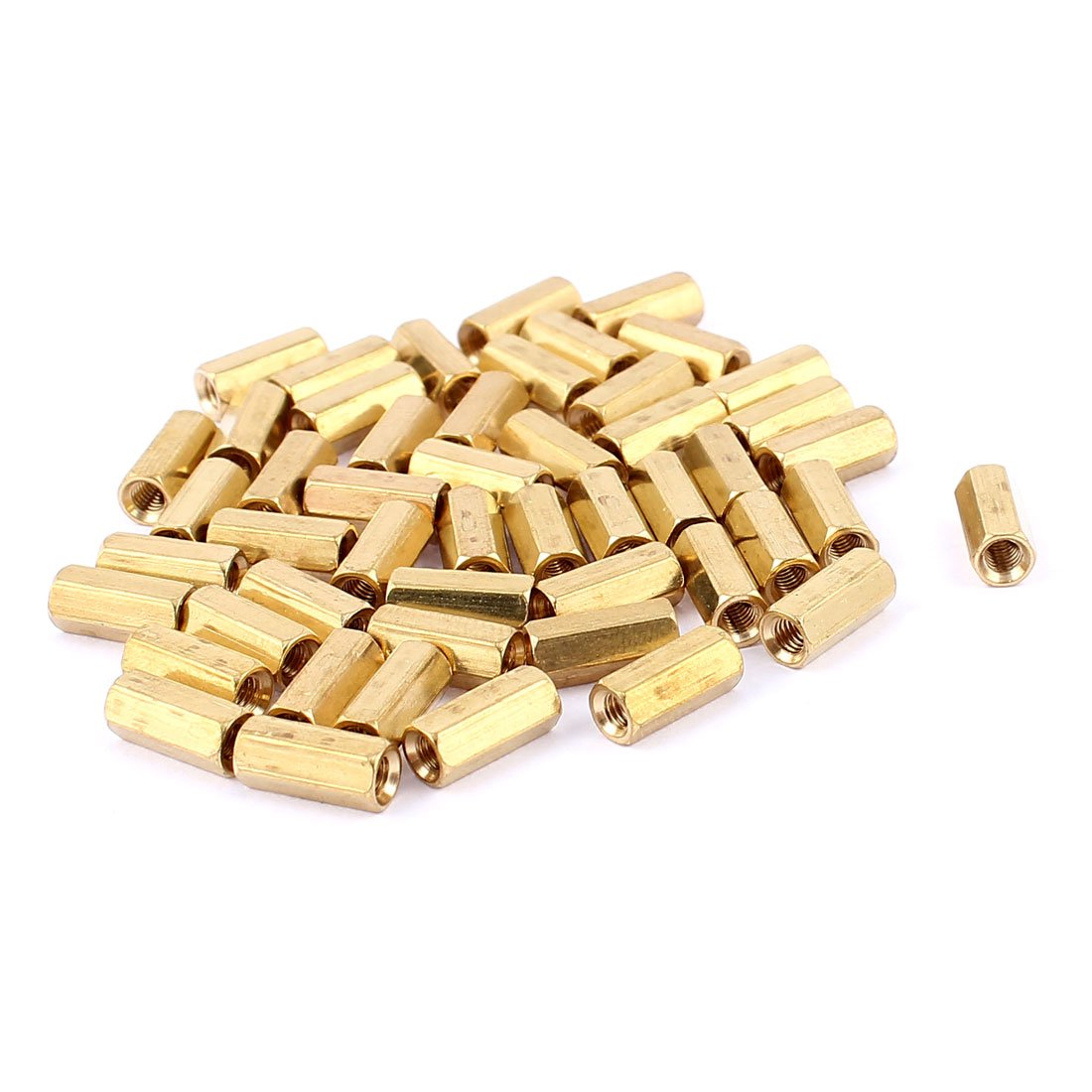 49Pcs M3 x 11mm Female Thread Hex Standoff Hexagonal Spacer