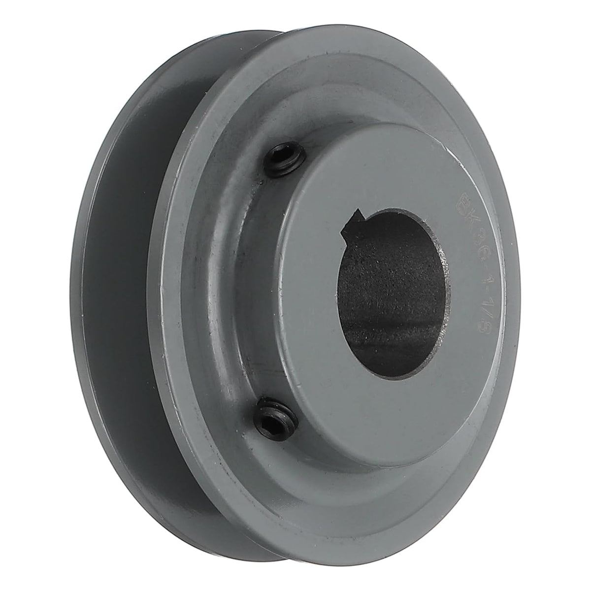 BK36-1 1/8 V-Belt Sheave 1-1/8"Bore 3.75"OD Single Groove Web Sheave Bored-to-Size Sheave, Cast Iron, Belt Section for 3L or B Belt