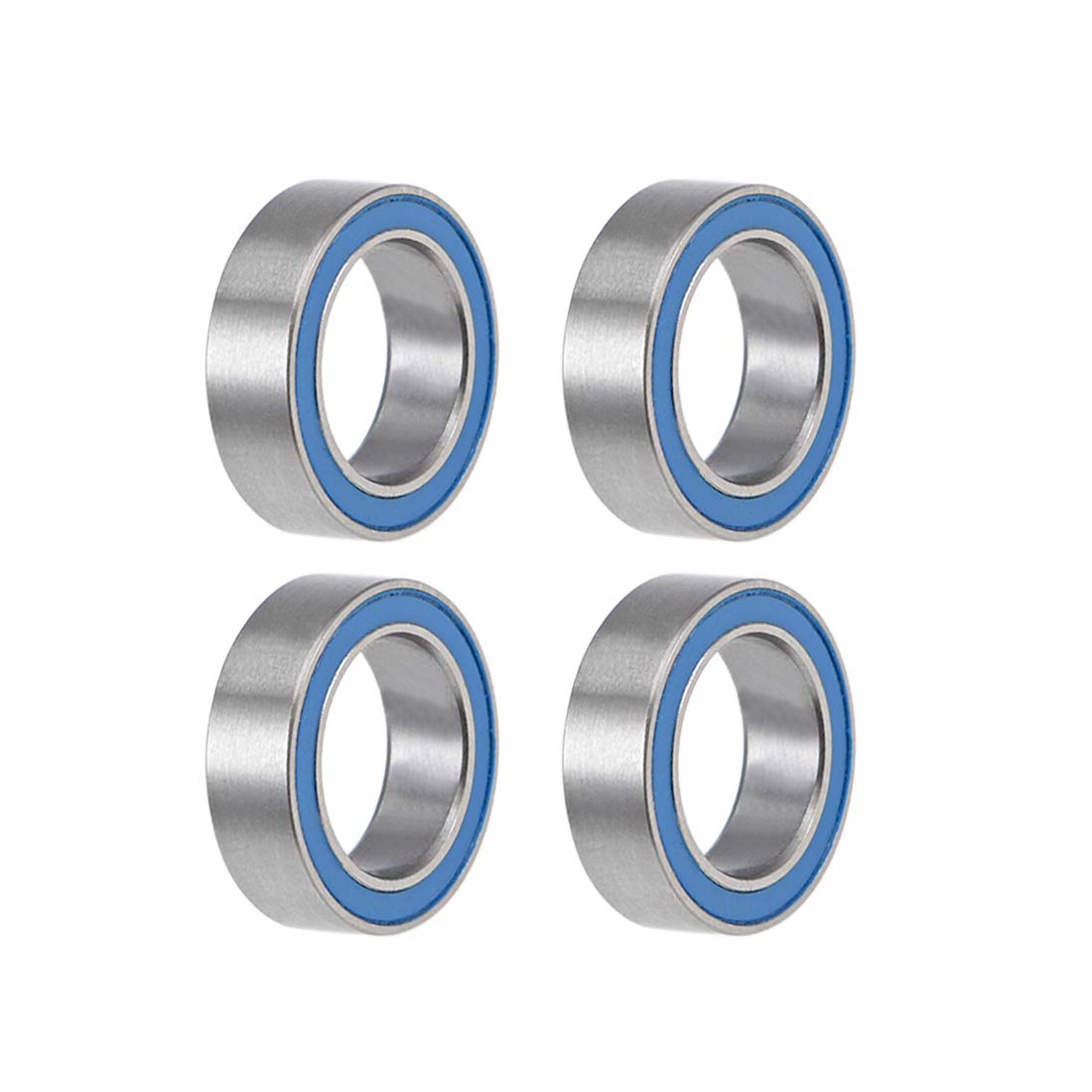 MR128-2RS Deep Groove Ball Bearings 8mm Inner Dia 12mm OD 3.5mm Bore Double Sealed Chrome Steel Blue Seal Z2 4pcs