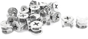 Furniture Connecting Fittings Eccentric Cam Wheel 15mm Dia 20 Pcs