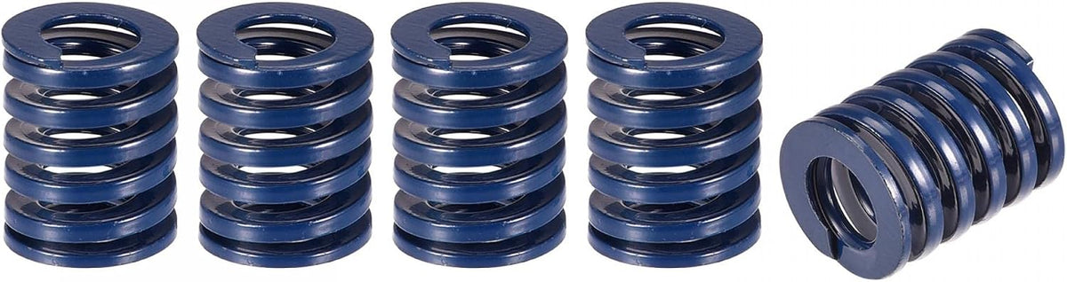 3D Printer Die Spring, 5pcs 16mm OD 20mm Long Spiral Stamping Light Load Compression Mould Die Springs for 3D Printer Electric Part, Blue