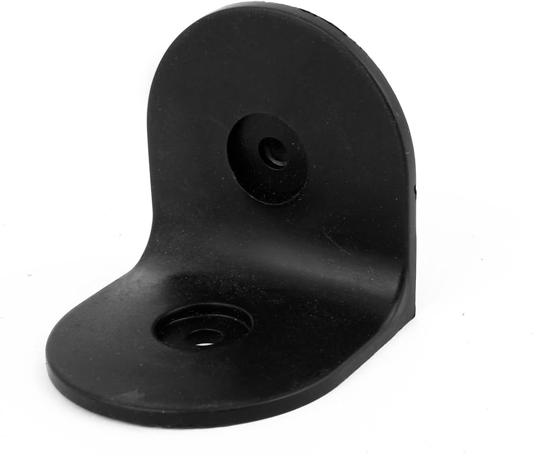Furniture Plastic Round End Right Angle Bracket Fastener 50mm x 50mm