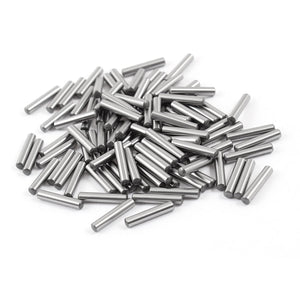 a14070400ux1136 100 Pcs 3mm x 15.8mm Parallel Dowel Pins Fasten Elements Silver Tone, 304 Stainless Steel (Pack of 100)