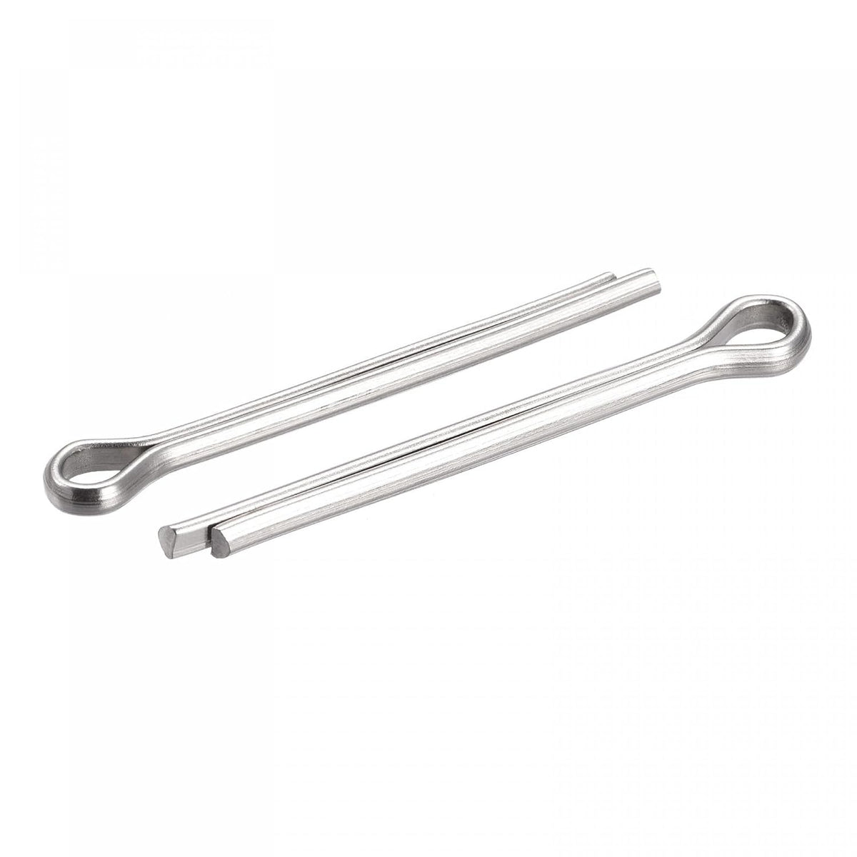 Split Cotter Pin, 4mm x 40mm Stainless Steel Clip Fastener Fitting for Automotive, Mechanics, Silver Tone, 30Pcs