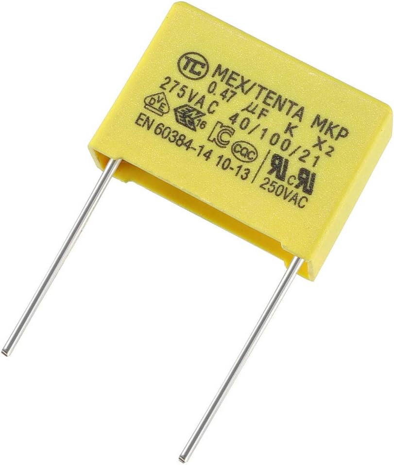 Polypropylene Film Safety Capacitors 0.47uF 250VAC X2 MKP 5 Pcs