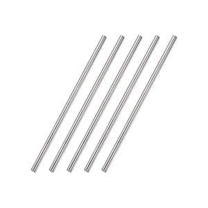 4mm x 150mm 304 Stainless Steel Solid Round Rod for DIY Craft - 5pcs