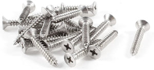 25mm x 4mm Thread Diameter Stainless Steel Crosshead Self Tapping Screw 20Pcs