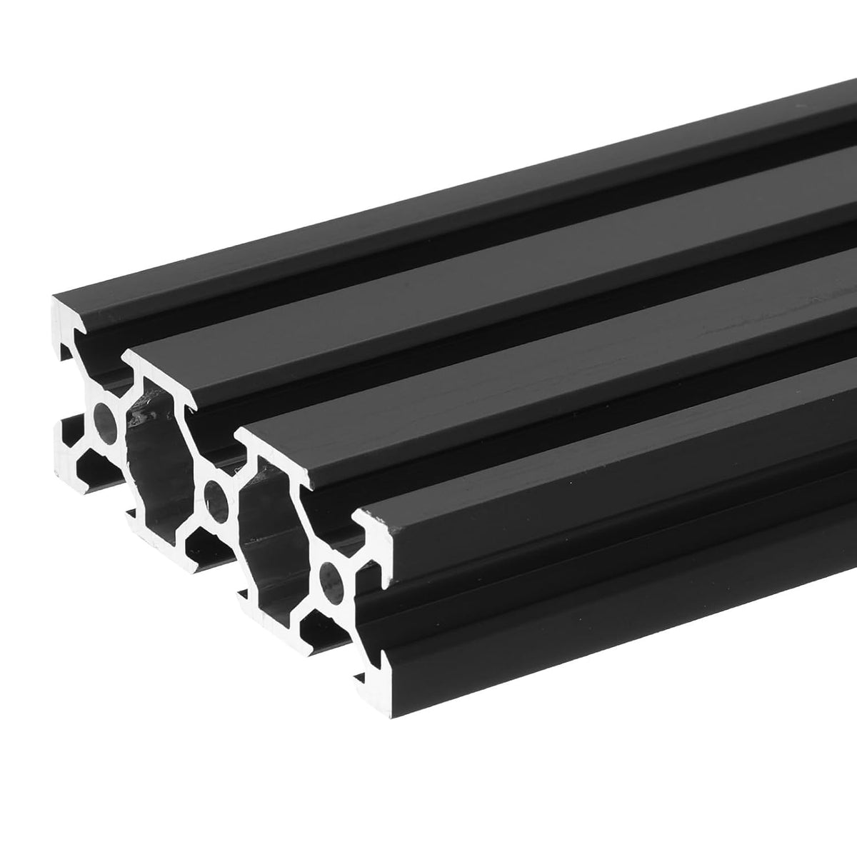 V Slot 2060 Aluminum Extrusion Profile European Standard 200mm x 60mm Anodized Black Linear Rail Extrusion Frame for 3D Printer, CNC, DIY