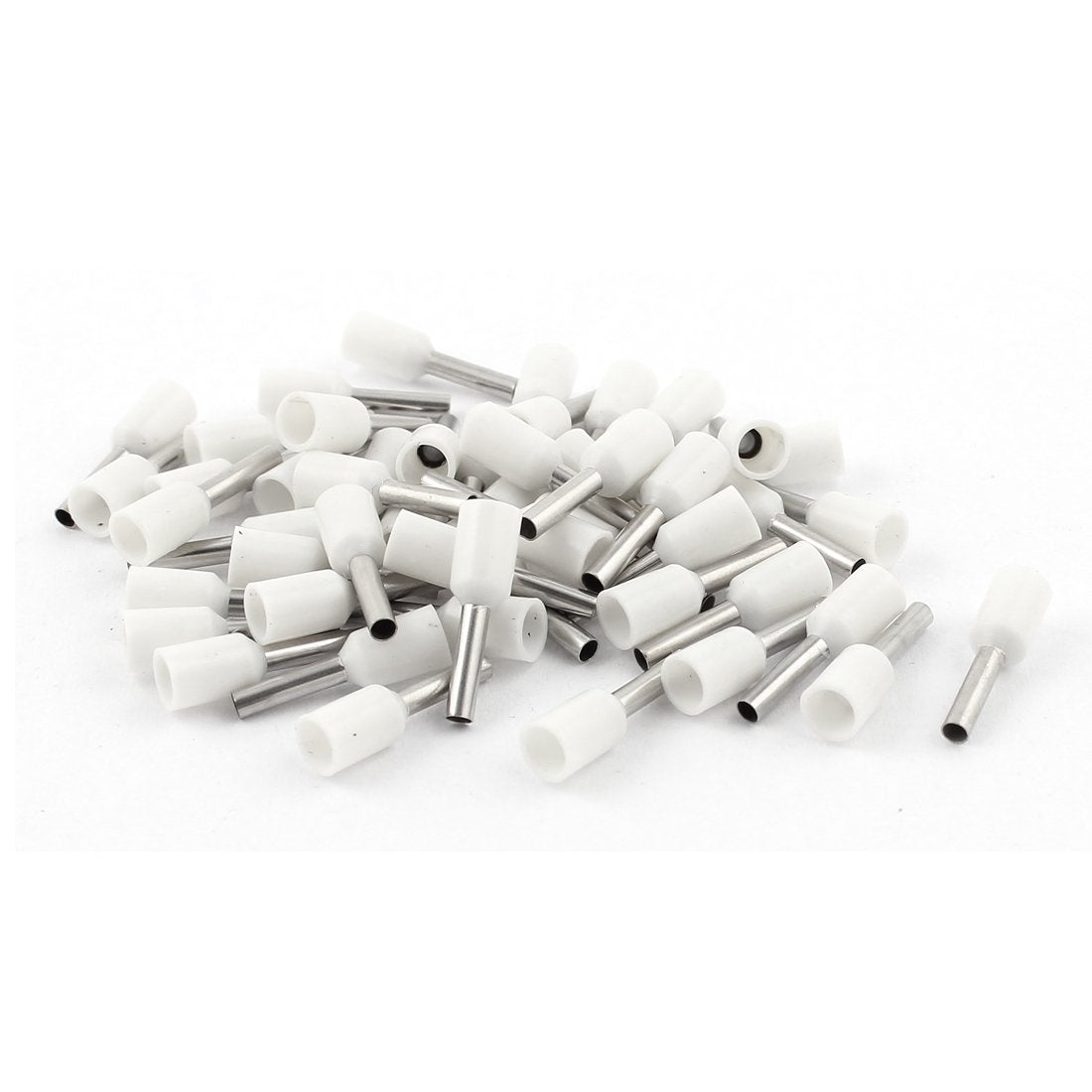 Wire Copper Insulated Ferrule Pin Cord End Terminals AWG16, 50 Piece, White