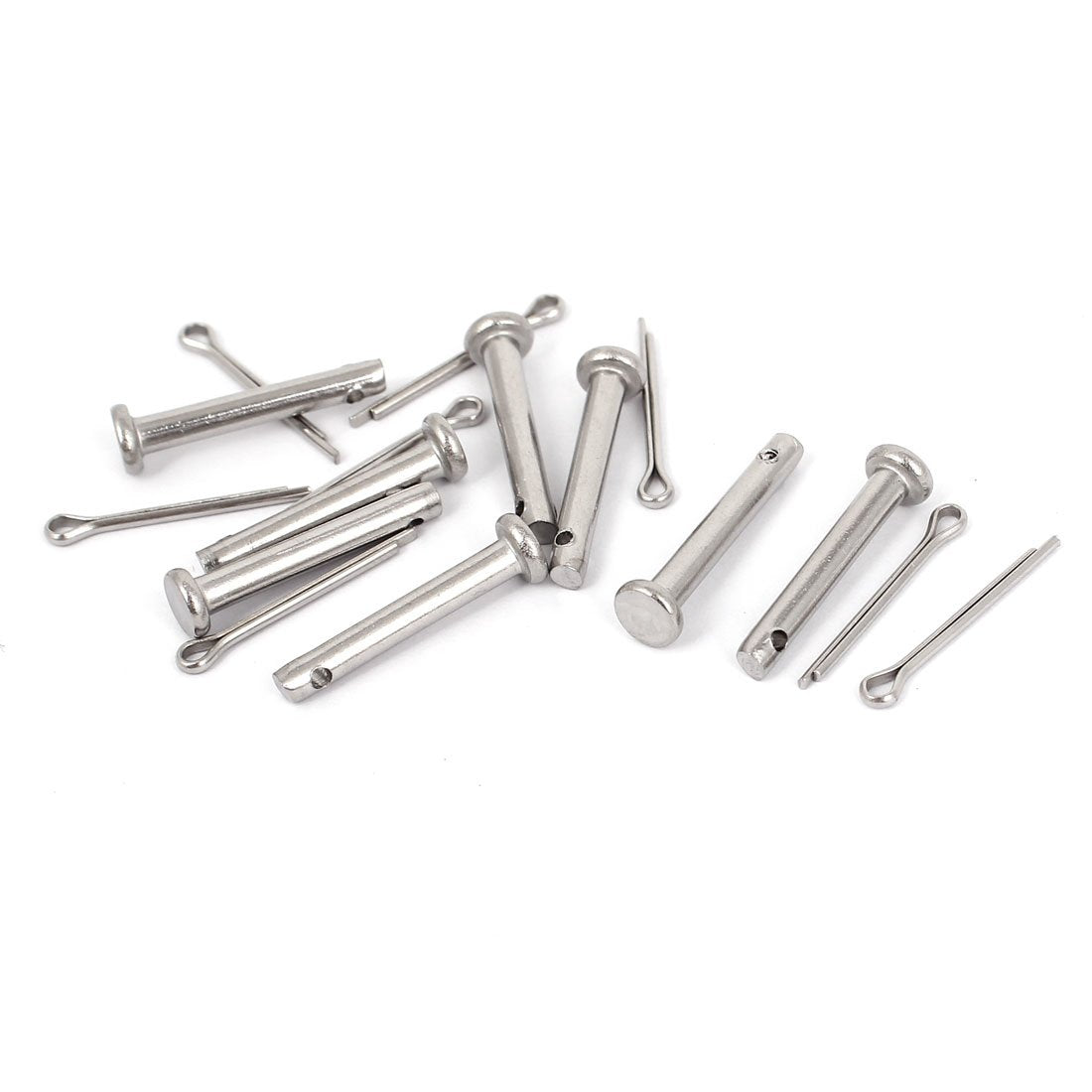 a15070600ux0042-DM Clevis Pins Fastener, 304 Stainless Steel, M3 x 20 mm Flat Head (Pack of 8)