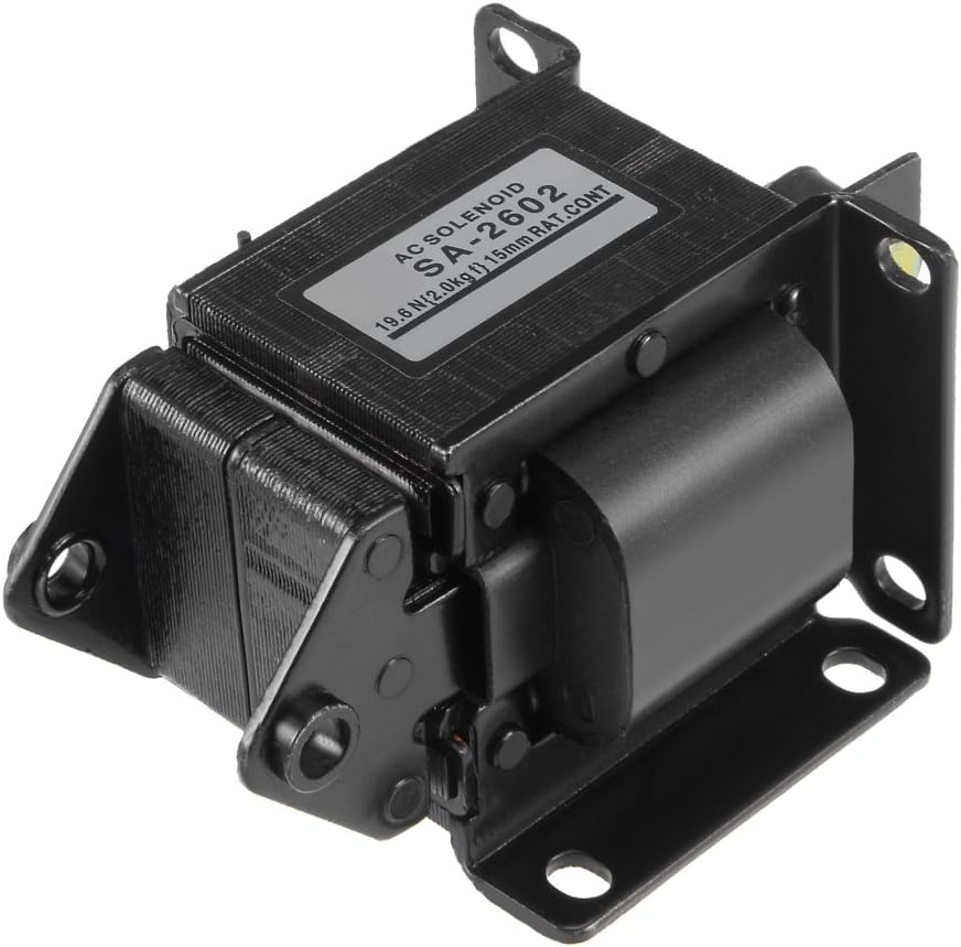 AC Tractive Electromagnet,AC110V 19.6N/2.0kg 15mm,Energy Saving Magnet Solenoid,SA-2602