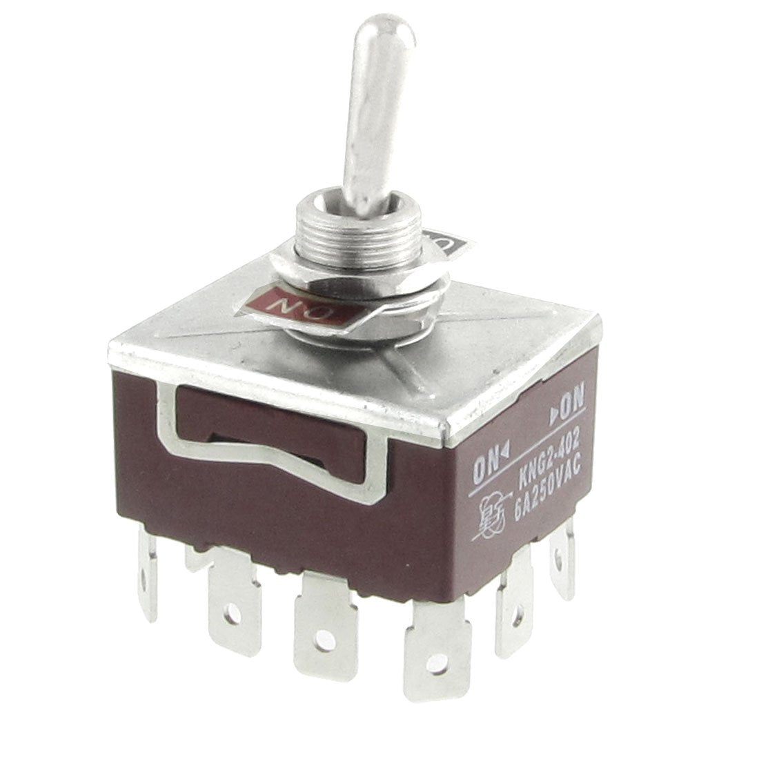 12 Pins ON/ON 2 Position 4P2T Toggle Switch, AC 250V, 6 Amp
